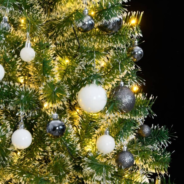 Árbol de Navidad artificial con 300 LED bolas y nieve 240 cm Árbol de Navidad artificial con 300 LED bolas y nieve 240 cm