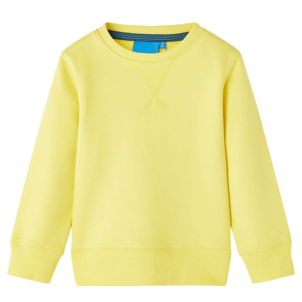 Sudadera para niños amarillo claro 116 Sudadera para niños amarillo claro 116