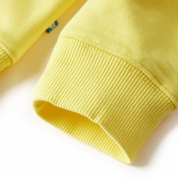 Sudadera para niños amarillo claro 116 Sudadera para niños amarillo claro 116