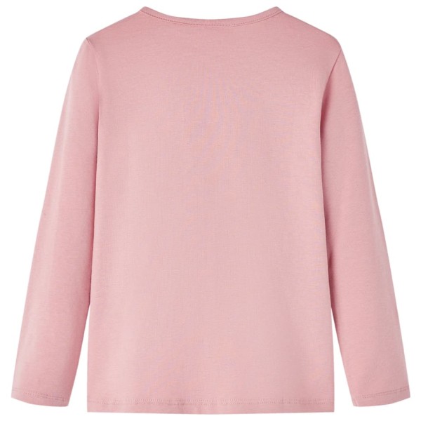Camiseta para niños de manga larga rosa claro 140 Camiseta para niños de manga larga rosa claro 140