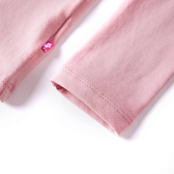 Camiseta para niños de manga larga rosa claro 140 Camiseta para niños de manga larga rosa claro 140