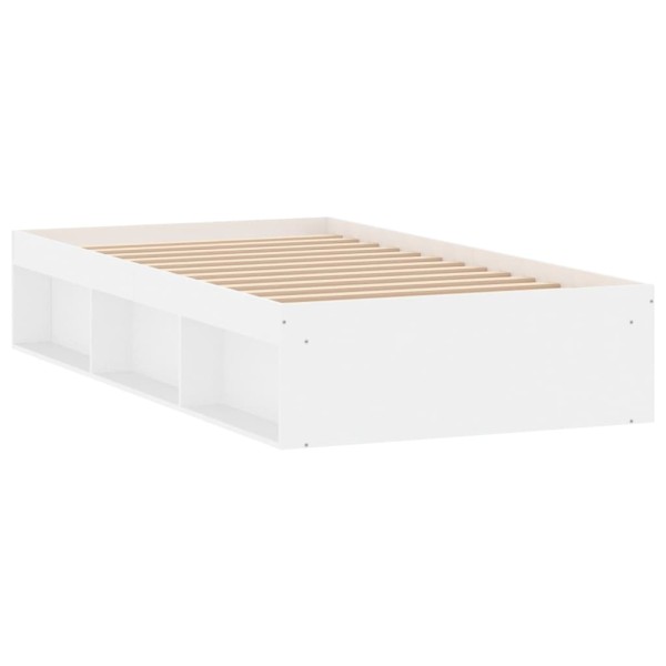 Estructura de cama blanca 100x200 cm