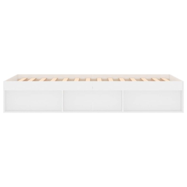 Estructura de cama blanca 100x200 cm