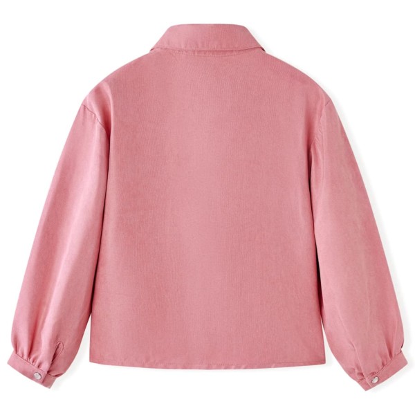 Blusa para niños con mangas de farol rosa palo 104 Blusa para niños con mangas de farol rosa palo 104