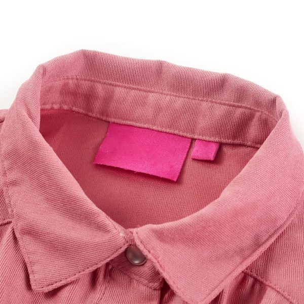 Blusa para niños con mangas de farol rosa palo 104 Blusa para niños con mangas de farol rosa palo 104