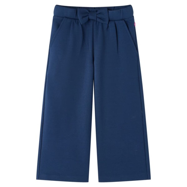 Pantalón para niños con perneras anchas azul marino 116 Pantalón para niños con perneras anchas azul marino 116