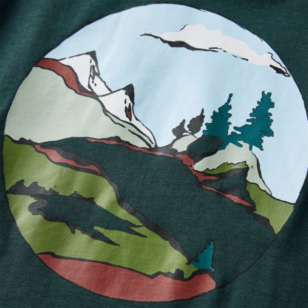 Camiseta para niños de manga larga verde oscuro 140 Camiseta para niños de manga larga verde oscuro 140