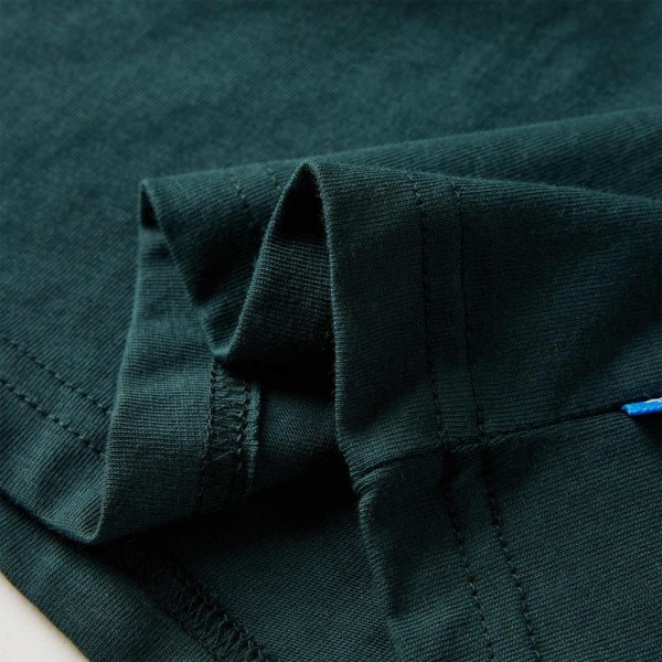 Camiseta para niños de manga larga verde oscuro 140 Camiseta para niños de manga larga verde oscuro 140