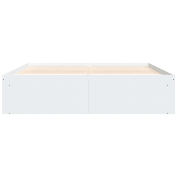 Estructura de cama blanca 140x200 cm
