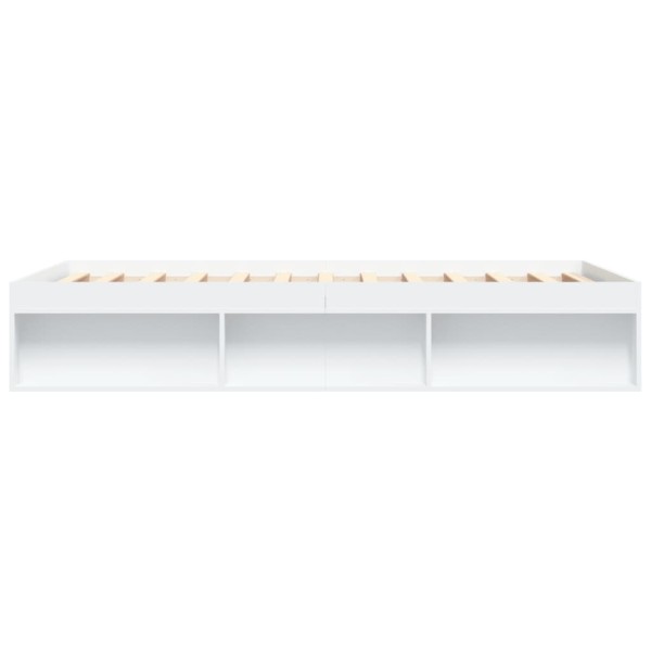 Estructura de cama blanca 140x200 cm