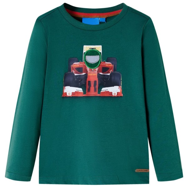 Camiseta para niños de manga larga verde 92 Camiseta para niños de manga larga verde 92