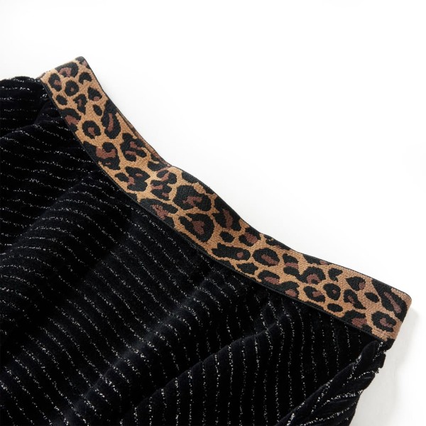 Falda para niños con cinturilla de leopardo negro 140 Falda para niños con cinturilla de leopardo negro 140
