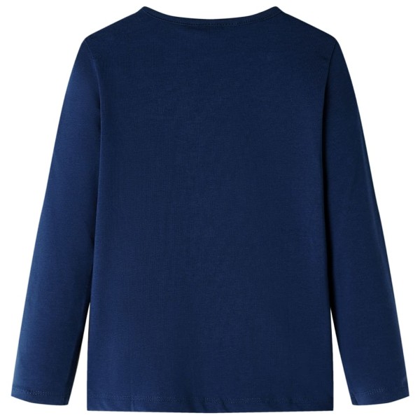 Camiseta de niños de manga larga azul marino 116 Camiseta de niños de manga larga azul marino 116
