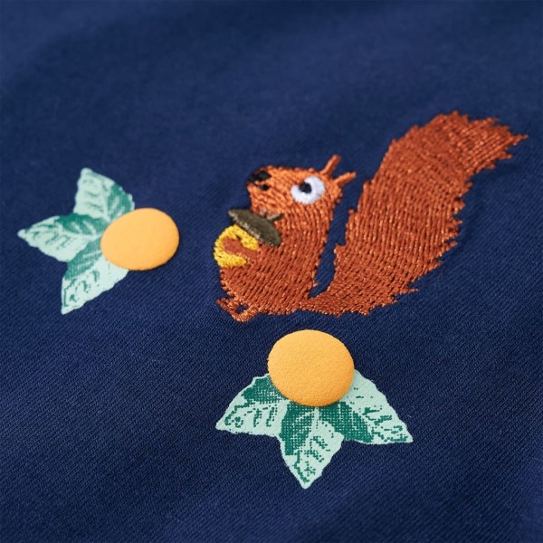 Camiseta de niños de manga larga azul marino 116 Camiseta de niños de manga larga azul marino 116
