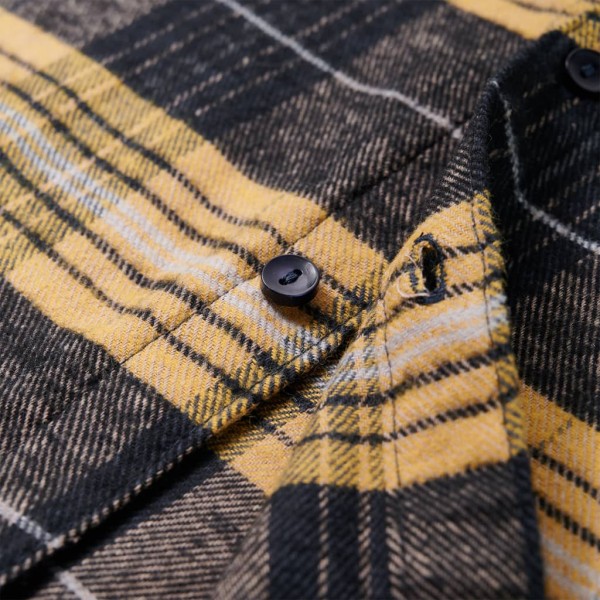 Camisa de niño de cuadros amarillo y negro 92 Camisa de niño de cuadros amarillo y negro 92