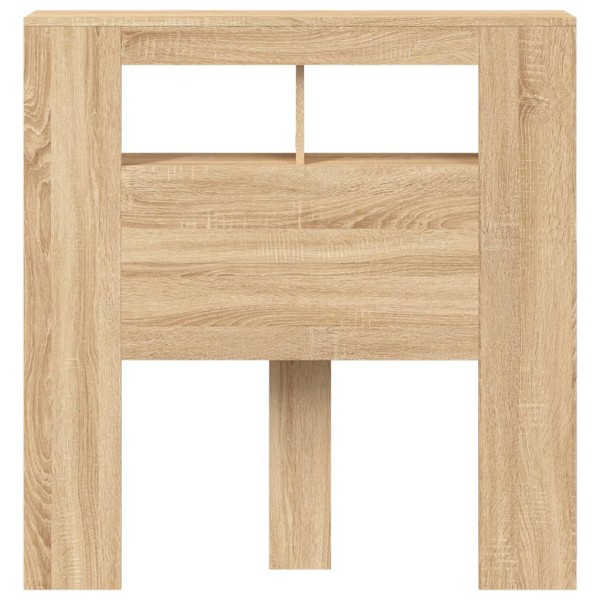 Cabecero LED madera ingeniería roble Sonoma 100x18,5x103,5 cm Cabecero LED madera ingeniería roble Sonoma 100x18,5x103,5 cm
