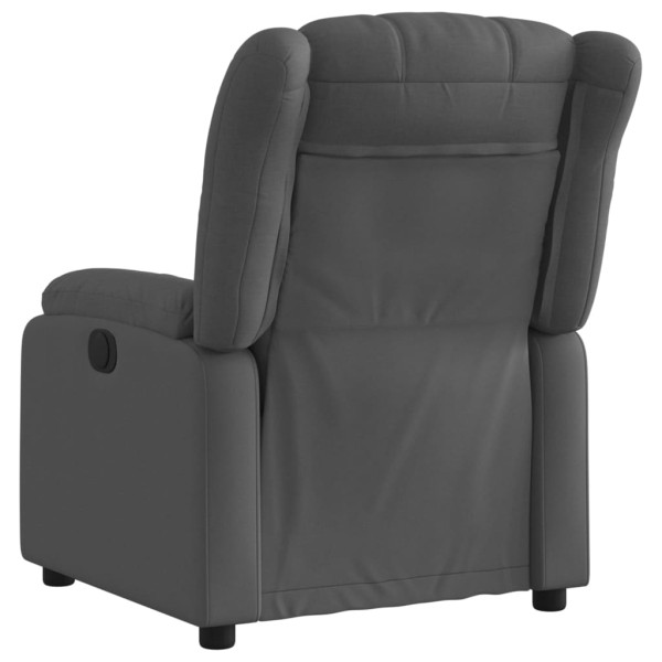 Sillón reclinable eléctrico de tela gris oscuro Sillón reclinable eléctrico de tela gris oscuro