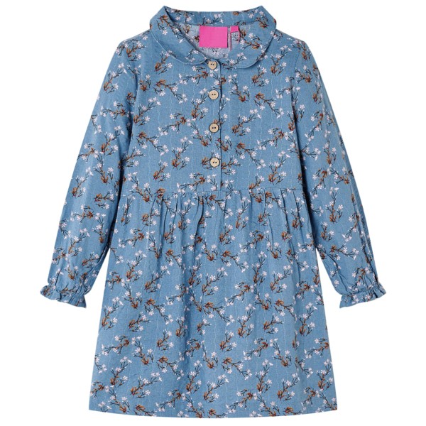 Vestido para niños de manga larga azul petróleo 140 Vestido para niños de manga larga azul petróleo 140