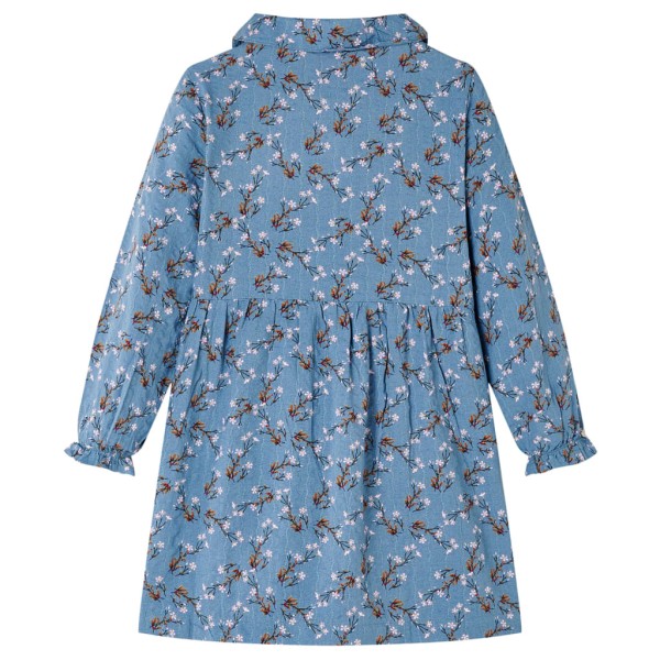 Vestido para niños de manga larga azul petróleo 140 Vestido para niños de manga larga azul petróleo 140