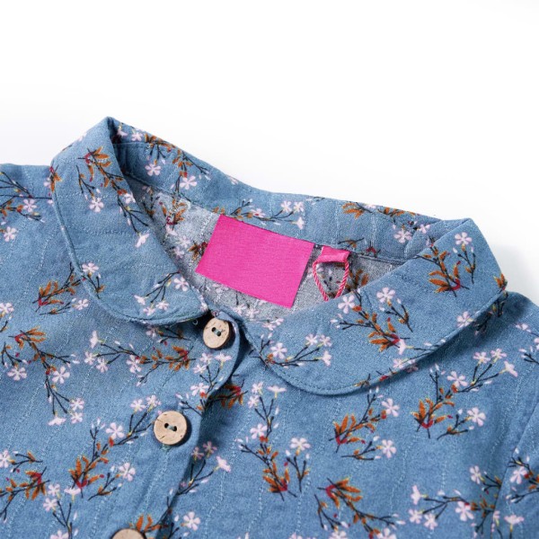 Vestido para niños de manga larga azul petróleo 140 Vestido para niños de manga larga azul petróleo 140