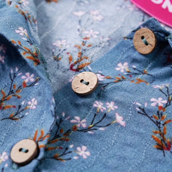 Vestido para niños de manga larga azul petróleo 140 Vestido para niños de manga larga azul petróleo 140