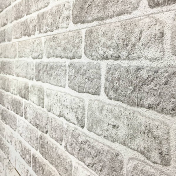 Paneles de pared 3D diseño de ladrillo gris claro 11 piezas EPS Paneles de pared 3D diseño de ladrillo gris claro 11 piezas EPS
