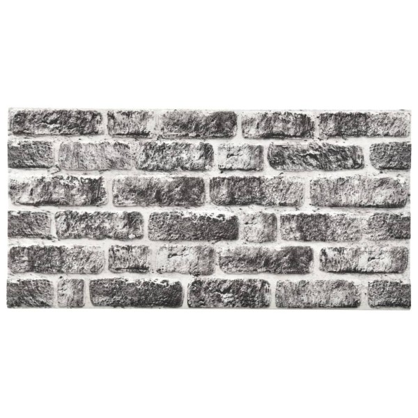 Paneles de pared 3D ladrillo gris oscuro y gris 11 pzas EPS Paneles de pared 3D ladrillo gris oscuro y gris 11 pzas EPS