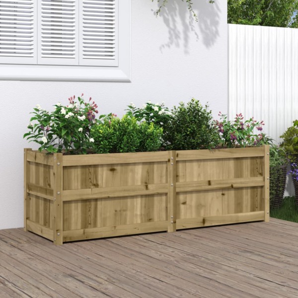 Jardinera de madera de pino impregnada 150x50x50cm Jardinera de madera de pino impregnada 150x50x50cm