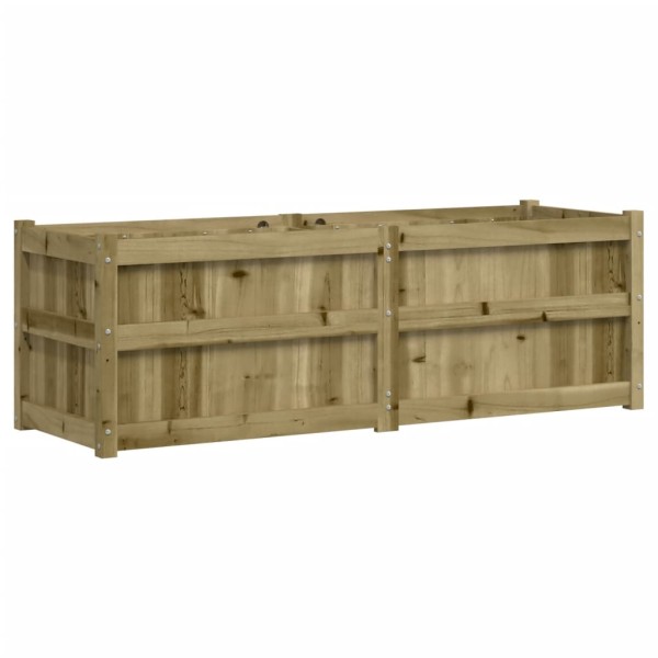 Jardinera de madera de pino impregnada 150x50x50cm Jardinera de madera de pino impregnada 150x50x50cm