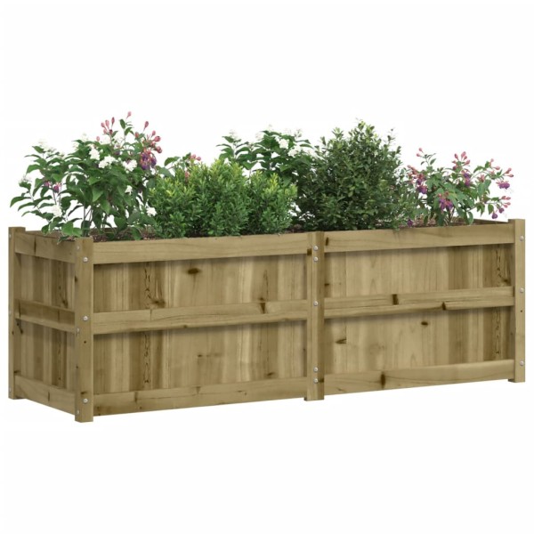Jardinera de madera de pino impregnada 150x50x50cm Jardinera de madera de pino impregnada 150x50x50cm