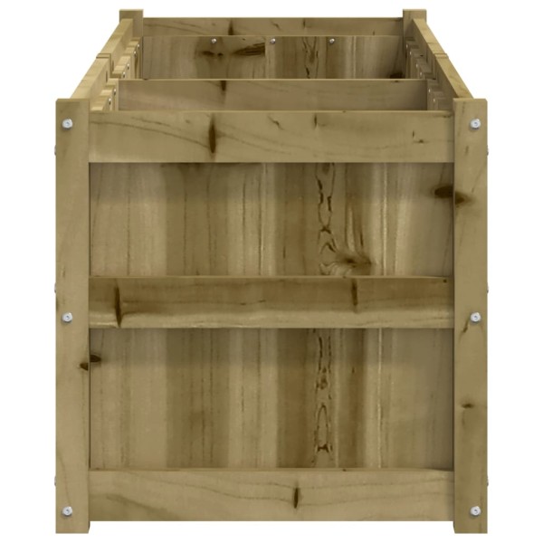 Jardinera de madera de pino impregnada 150x50x50cm Jardinera de madera de pino impregnada 150x50x50cm