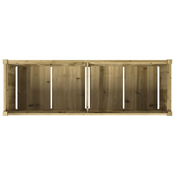 Jardinera de madera de pino impregnada 150x50x50cm Jardinera de madera de pino impregnada 150x50x50cm