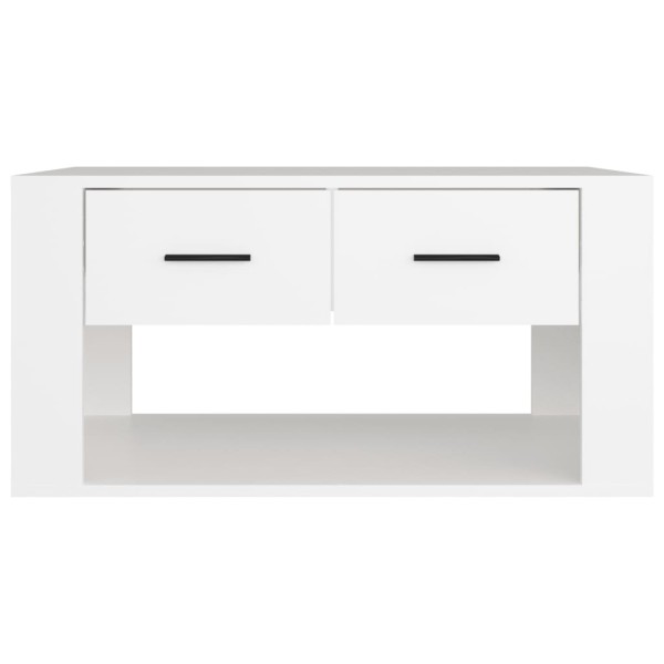 Mesa de centro madera contrachapada blanca 80x50x40 cm Mesa de centro madera contrachapada blanca 80x50x40 cm