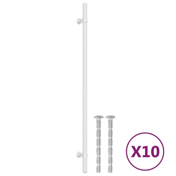 Tiradores para armarios 10 uds acero inoxidable plateado 320 mm Tiradores para armarios 10 uds acero inoxidable plateado 320 mm