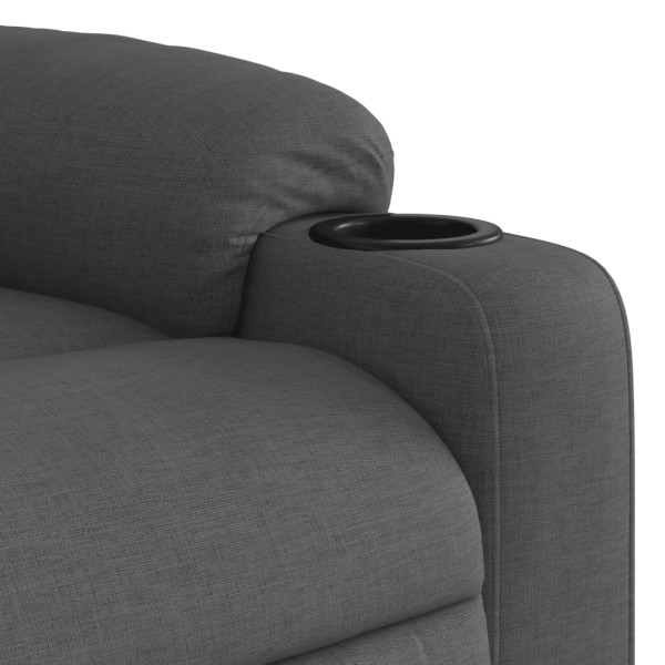 Sillón reclinable elevable de tela gris oscuro Sillón reclinable elevable de tela gris oscuro