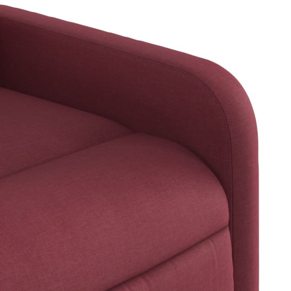 Sillón eléctrico reclinable elevable de tela rojo tinto Sillón eléctrico reclinable elevable de tela rojo tinto