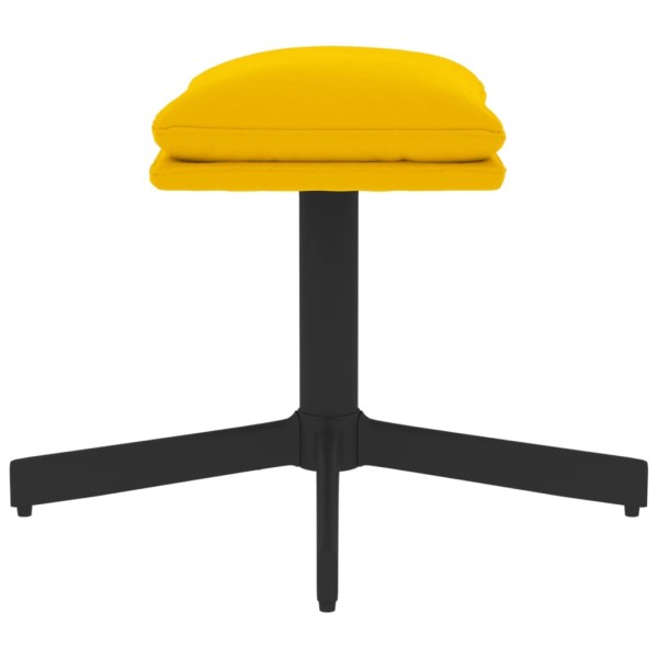 Reposapiés de terciopelo amarillo mostaza 60x60x36 cm Reposapiés de terciopelo amarillo mostaza 60x60x36 cm