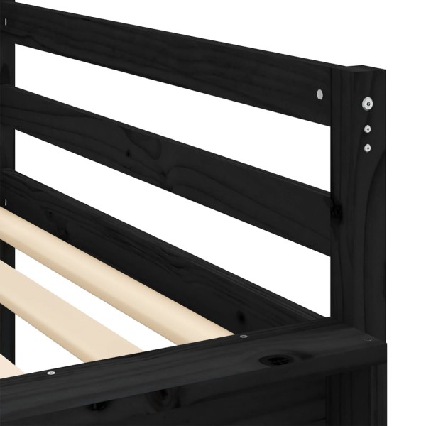 Cama alta para niños con torre madera pino azul 80x200 cm Cama alta para niños con torre madera pino azul 80x200 cm