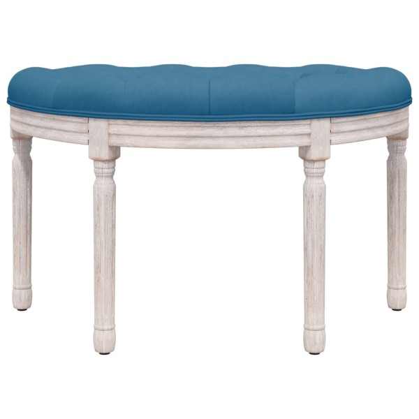 Banco de terciopelo azul 81,5x41x49 cm Banco de terciopelo azul 81,5x41x49 cm