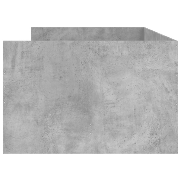 Estructura de cama con cajones gris hormigón 100x200 cm Estructura de cama con cajones gris hormigón 100x200 cm