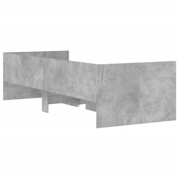 Estructura de cama con cajones gris hormigón 100x200 cm Estructura de cama con cajones gris hormigón 100x200 cm