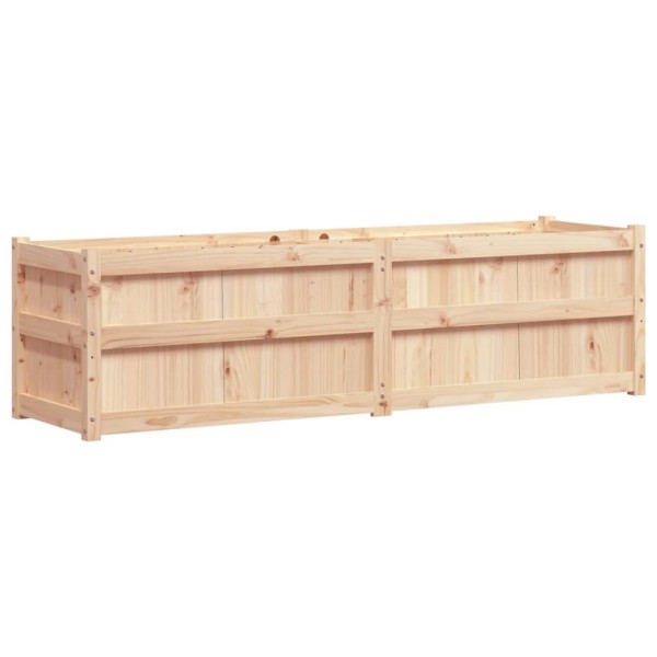 Jardinera de madera maciza de pino 180x50x50 cm Jardinera de madera maciza de pino 180x50x50 cm