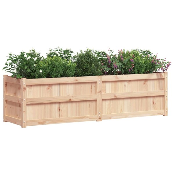 Jardinera de madera maciza de pino 180x50x50 cm Jardinera de madera maciza de pino 180x50x50 cm