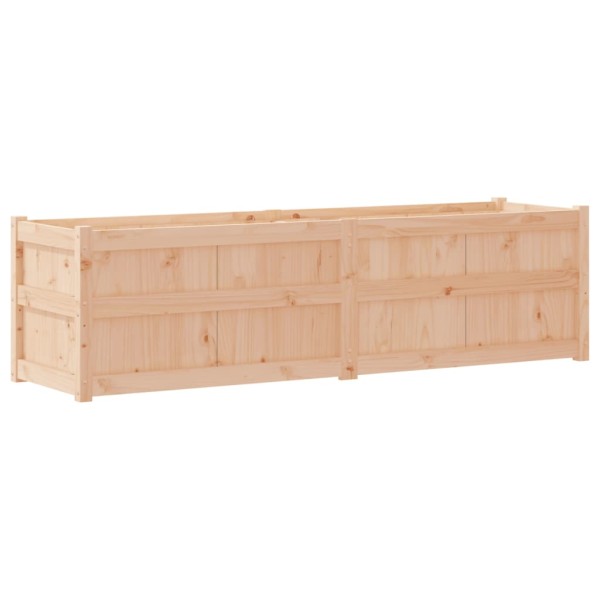 Jardinera de madera maciza de pino 180x50x50 cm Jardinera de madera maciza de pino 180x50x50 cm