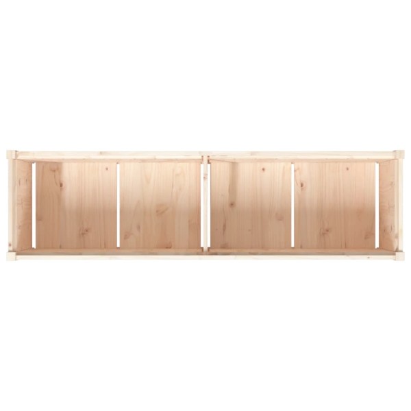 Jardinera de madera maciza de pino 180x50x50 cm Jardinera de madera maciza de pino 180x50x50 cm