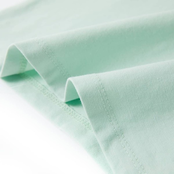 Camiseta de niños de manga casquillo menta claro 140 Camiseta de niños de manga casquillo menta claro 140