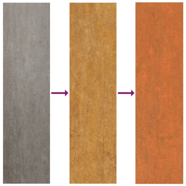 Arriate oxidado de acero corten 129x129x45 cm Arriate oxidado de acero corten 129x129x45 cm