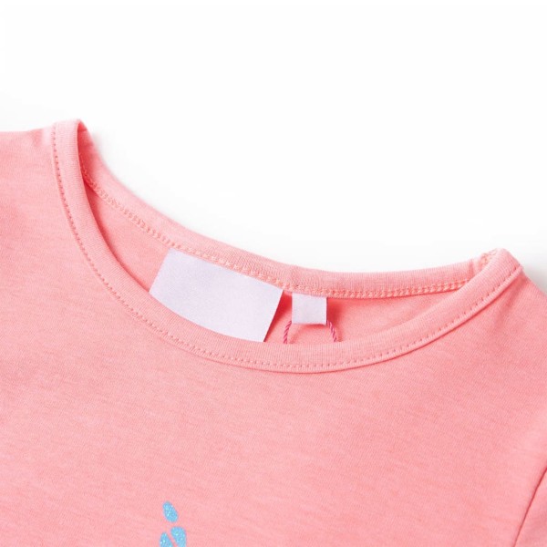 Camiseta para niños rosa chillón 116 Camiseta para niños rosa chillón 116