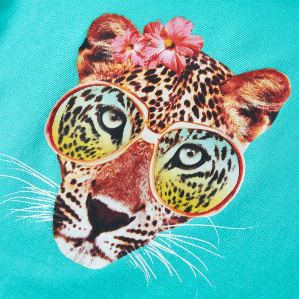 Camiseta infantil verde menta 128 Camiseta infantil verde menta 128
