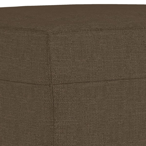 Banco de tela marrón 100x35x41 cm Banco de tela marrón 100x35x41 cm